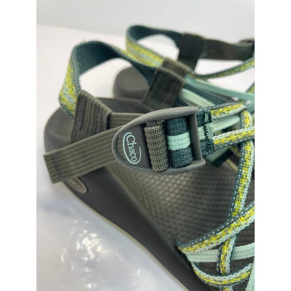 Chaco ZX3 Green Turquoise Sandals W10 - Picture 4 of 7